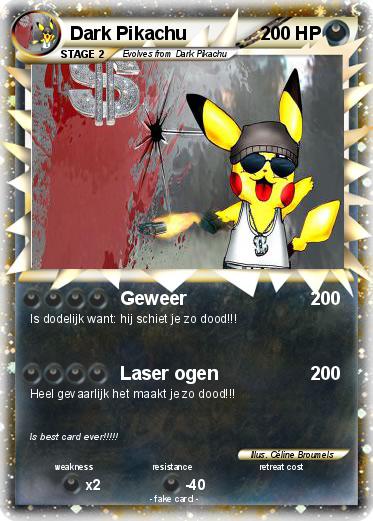 Pokemon Dark Pikachu