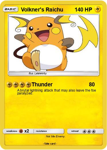 Pokemon Volkner's Raichu