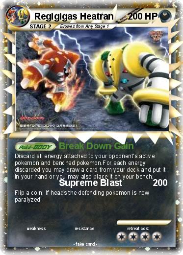 Pokemon Regigigas Heatran