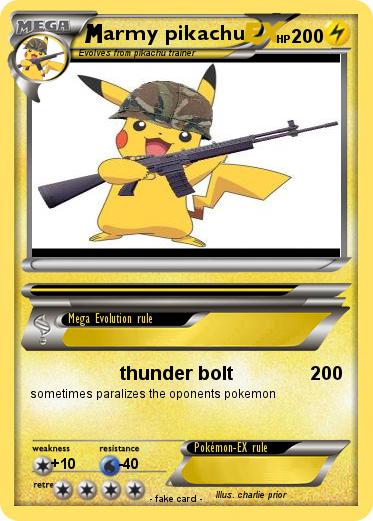 Pokemon army pikachu