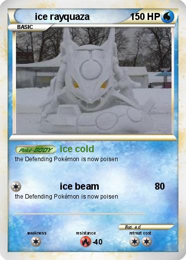 Pokemon ice rayquaza