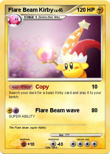 Pokemon Flare Beam Kirby
