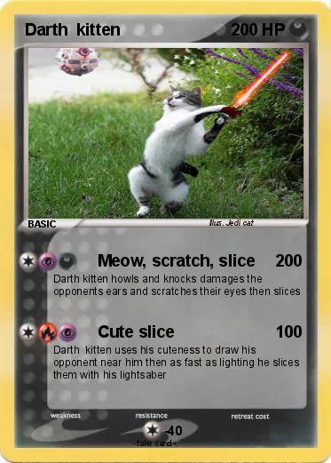 Pokemon Darth  kitten
