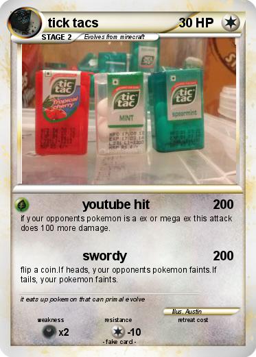 Pokemon tick tacs