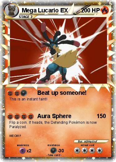 Pokemon Mega Lucario EX