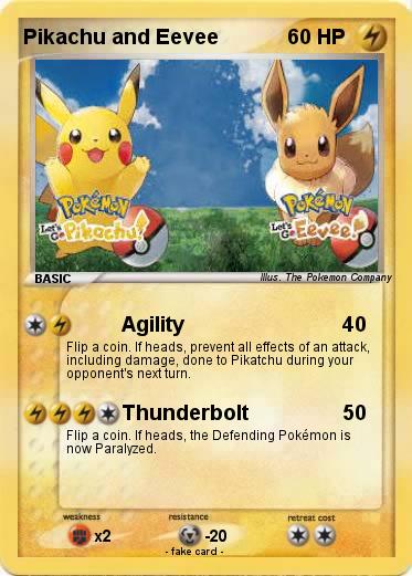 Pokemon Pikachu and Eevee