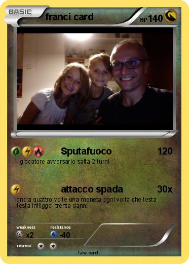 Pokemon franci card