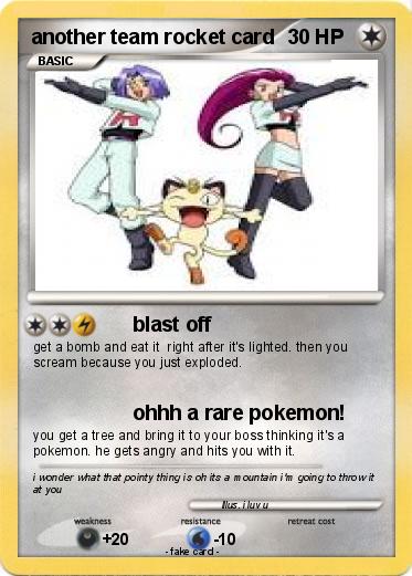 Pokemon another team rocket card