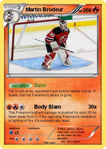 Pokemon Martin Brodeur