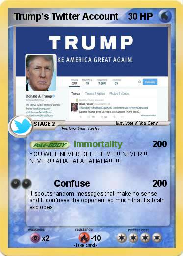 Pokemon Trump's Twitter Account