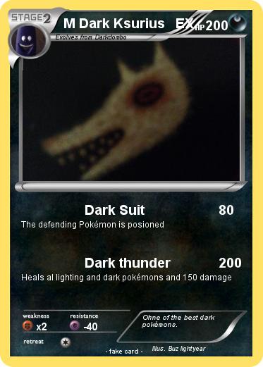 Pokemon M Dark Ksurius   EX