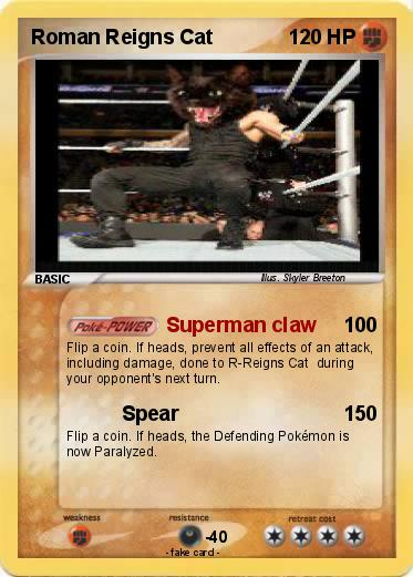Pokemon Roman Reigns Cat