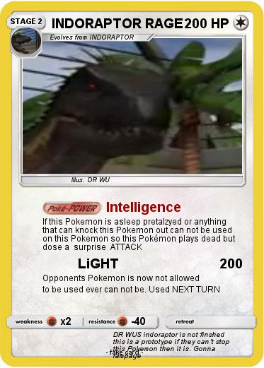 Pokemon INDORAPTOR RAGE