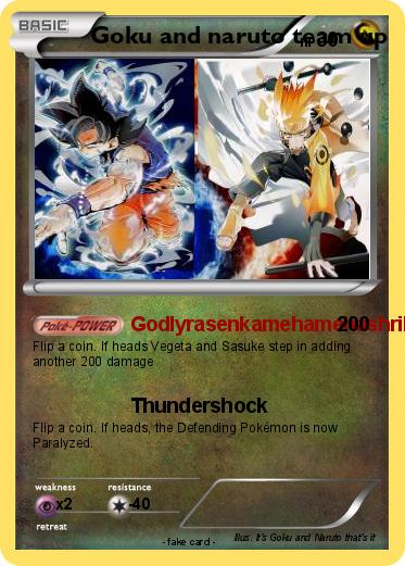 Pokemon Goku and naruto team up
