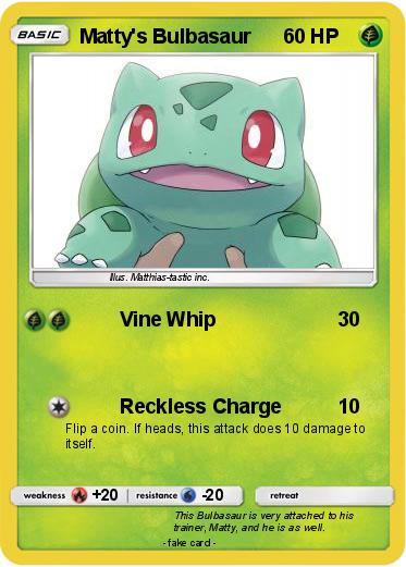 Pokemon Matty's Bulbasaur