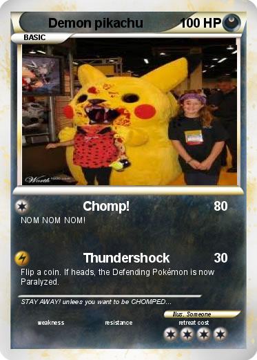 Pokemon Demon pikachu