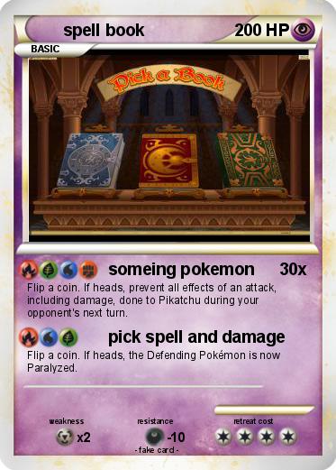 Pokemon spell book