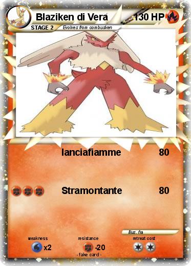 Pokemon Blaziken di Vera