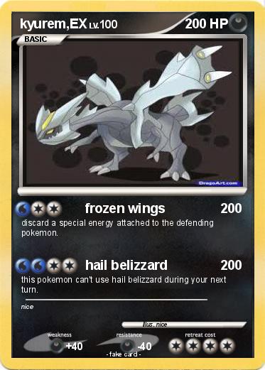 Pokemon kyurem,EX