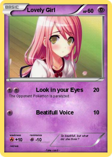 Pokemon Lovely Girl