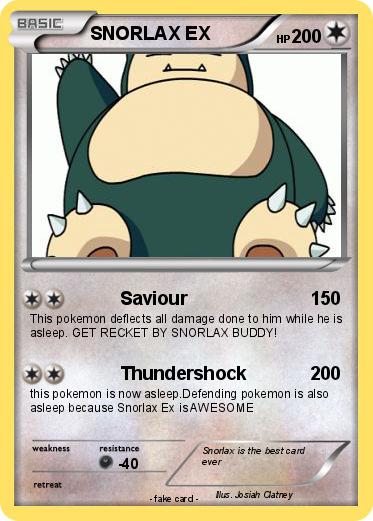 Pokemon SNORLAX EX