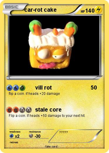 Pokemon car-rot cake