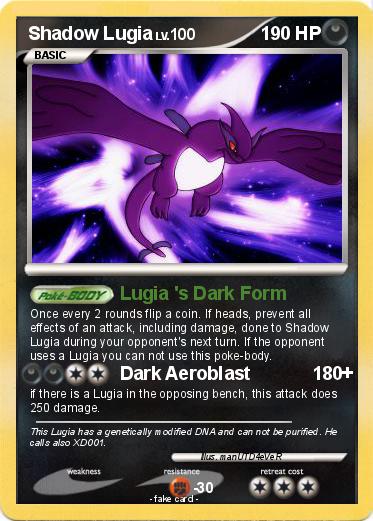 Pokemon Shadow Lugia