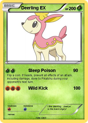 Pokemon Deerling EX