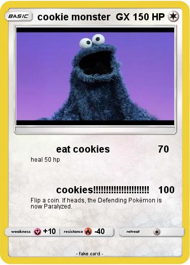 Pokemon cookie monster  GX