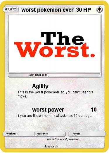 Pokemon worst pokemon ever