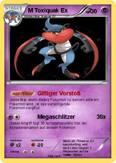 Pokemon M Toxiquak Ex             2