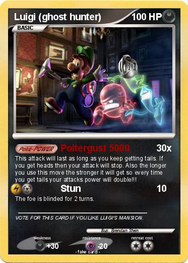 Pokemon Luigi (ghost hunter)