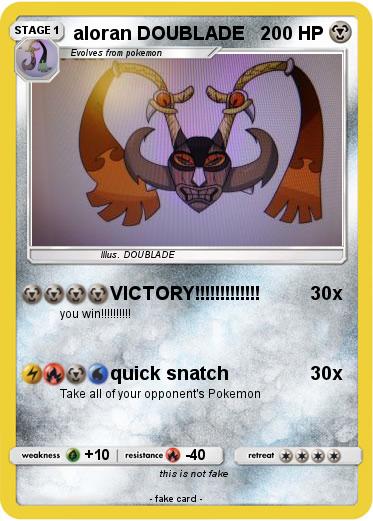 Pokemon aloran DOUBLADE