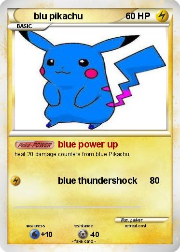 Pokemon blu pikachu