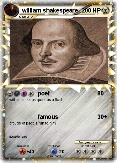 Pokemon william shakespeare