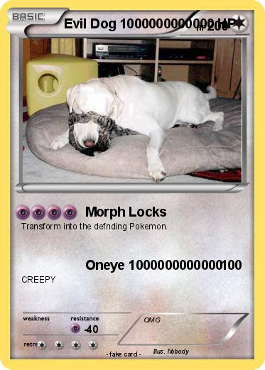 Pokemon Evil Dog 1000000000000 HP