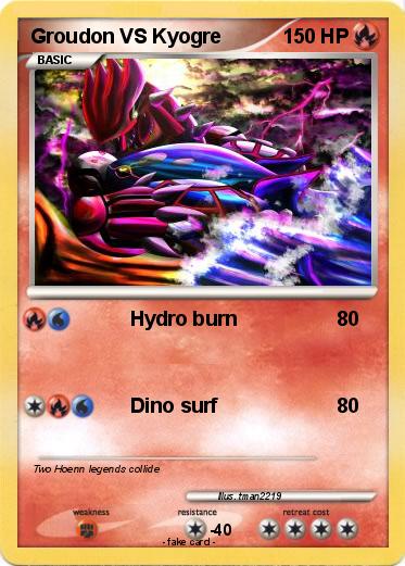 Pokemon Groudon VS Kyogre