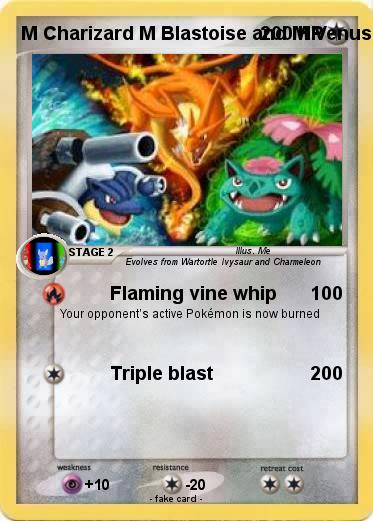 Pokemon M Charizard M Blastoise and M Venusaur
