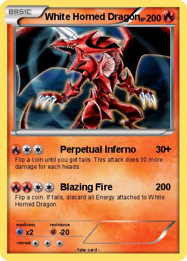 Pokemon White Horned Dragon