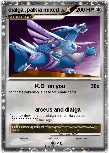 Pokemon dialga ,palkia mixed