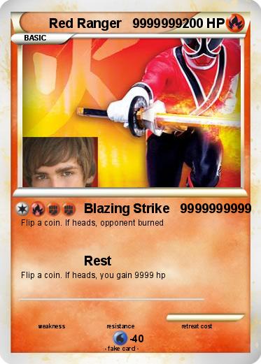 Pokemon Red Ranger   9999999