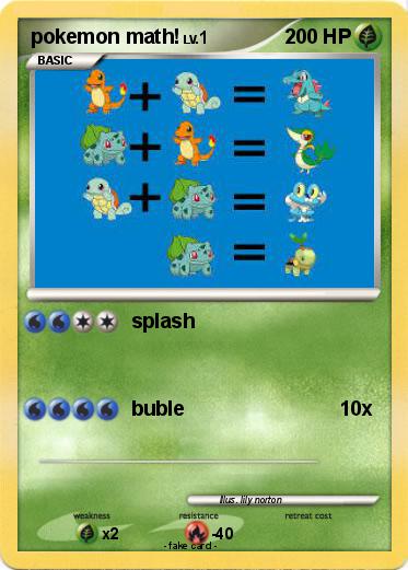 Pokemon pokemon math!