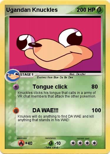 Pokemon Ugandan Knuckles