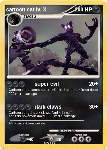 Pokemon cartoon cat lv. X