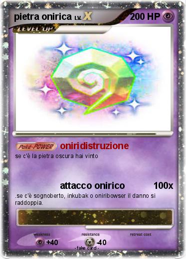 Pokemon pietra onirica