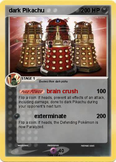 Pokemon dark Pikachu