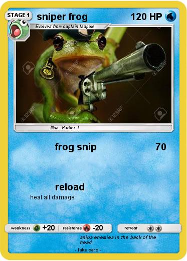 Pokemon sniper frog