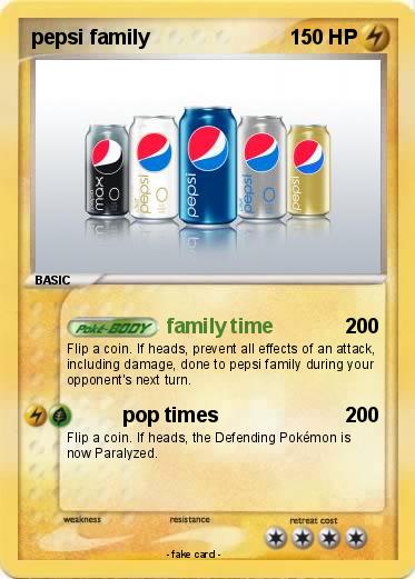 Pokemon pepsi family