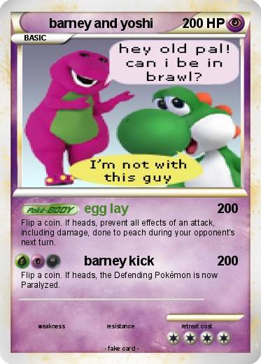 Pokemon barney and yoshi