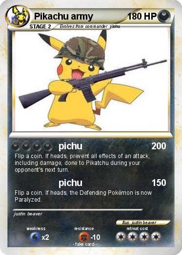 Pokemon Pikachu army